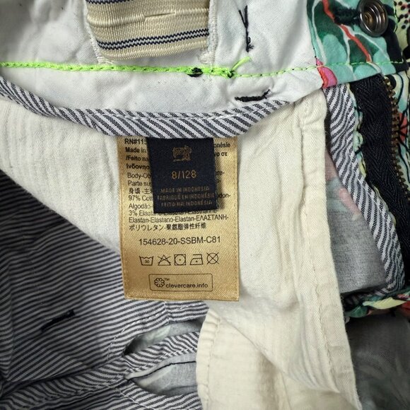 SIZE 8 Scotch & Soda Boys Tropical Palm Shorts - Picture 5 of 8